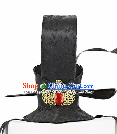 Chinese Traditional Hair Accessories Ancient Emperor Hairdo Crown Headwear for Kids