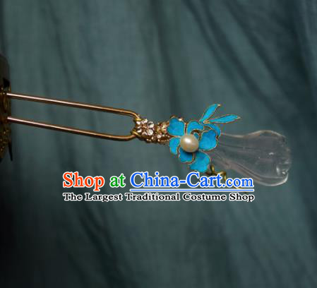 Chinese Handmade Princess Spray Jade Hairpins Ancient Hair Clip Hair Accessories for Women