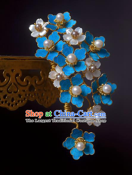 Chinese Handmade Princess Hanfu Flowers Hair Claw Hairpins Ancient Hair Accessories for Women