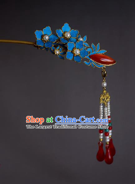 Chinese Handmade Hair Accessories Hanfu Tassel Hairpins Ancient Hair Clip for Women