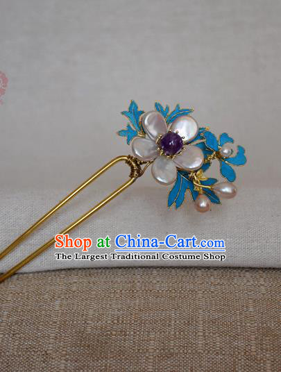 Chinese Handmade Hair Accessories Hanfu Pearls Hairpins Ancient Hair Clip for Women