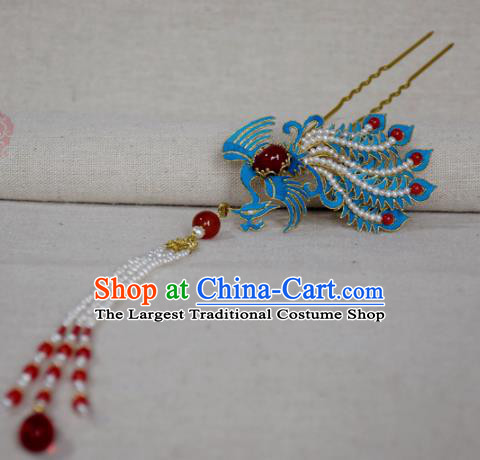 Chinese Handmade Hair Accessories Hairpins Ancient Hanfu Phoenix Hair Clip for Women