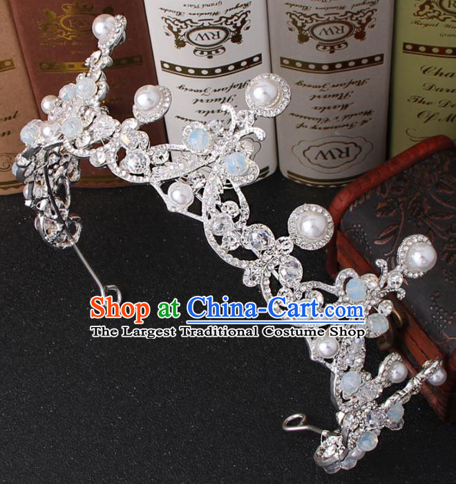 Top Grade Bride Hair Accessories Wedding Crystal Royal Crown for Women