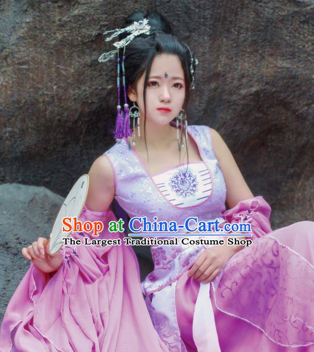 Chinese Ancient Cosplay Fairy Costumes Traditional Dancer Hanfu Dress for Women