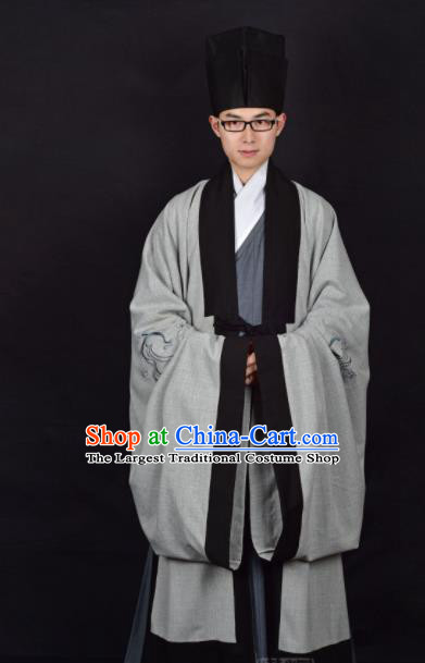 Chinese Ancient Taoist Clothing Traditional Han Dynasty Minister Costume for Men