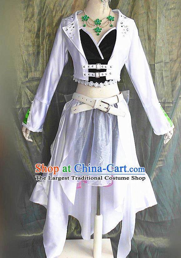 Asian Chinese Cosplay Young Faery Costume Ancient Swordswoman Dress for Women