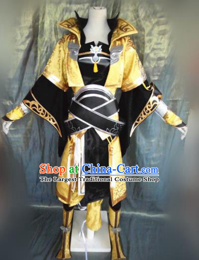 Asian Chinese Cosplay Female General Costume Ancient Swordswoman Dress for Women