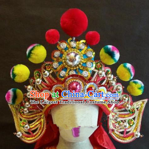 Traditional Chinese Beijing Opera Hair Accessories General Headwear Percussion Hat for Men