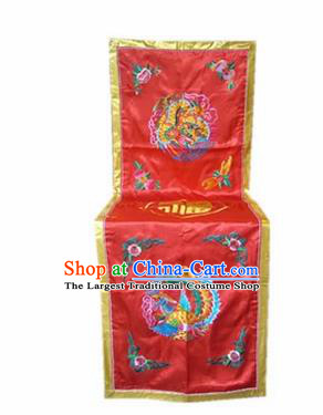 Traditional Chinese Beijing Opera Props Flag Embroidered Chair Cover Banner