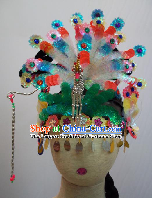 Traditional Chinese Beijing Opera Diva Hair Accessories Peri Princess Headwear for Kids