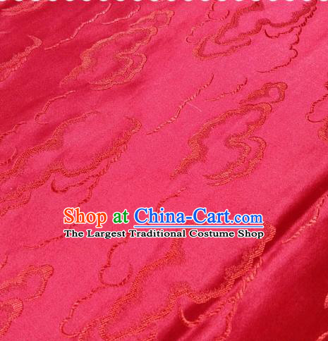 Chinese Traditional Silk Fabric Cheongsam Tang Suit Red Brocade Cloth Drapery