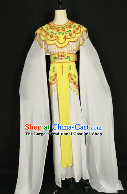 Chinese Traditional Beijing Opera Princess Yellow Dress Peking Opera Actress Costume for Adults