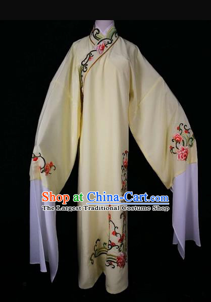 Chinese Traditional Beijing Opera Scholar Yellow Robe Peking Opera Niche Costume for Adults