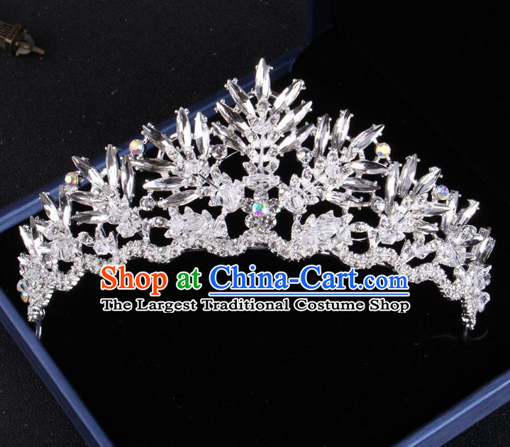 Top Grade Gothic Hair Accessories Catwalks Princess Crystal Royal Crown for Women