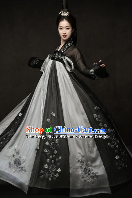 Chinese Ancient Palace Princess Hanfu Dress Traditional Tang Dynasty Imperial Consort Embroidered Replica Costumes for Women