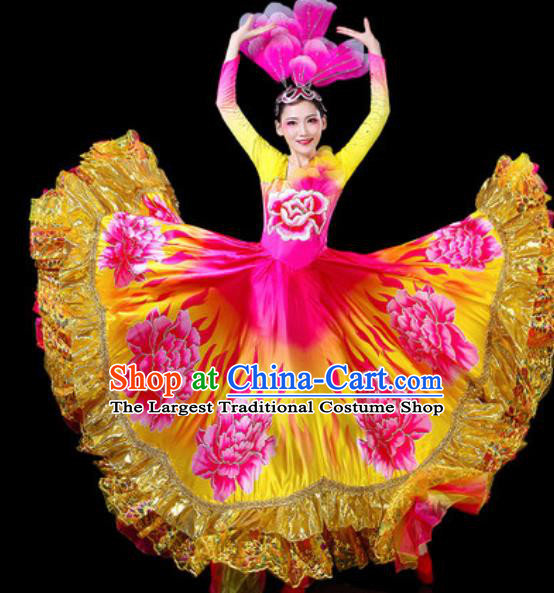 Top Grade Stage Show Chorus Costumes Group Dance Modern Dance Dress for Women