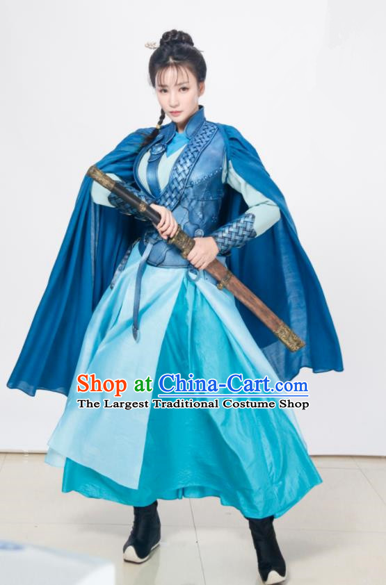 Chinese Ancient Traditional Ming Dynasty Swordswoman Replica Costumes Body Armour for Women