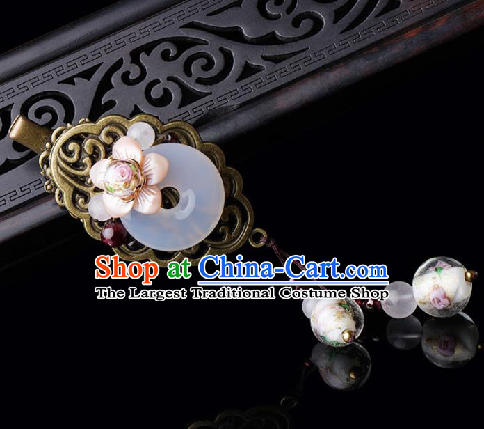 Chinese Traditional Hair Accessories National Hanfu Jade Hair Stick for Women