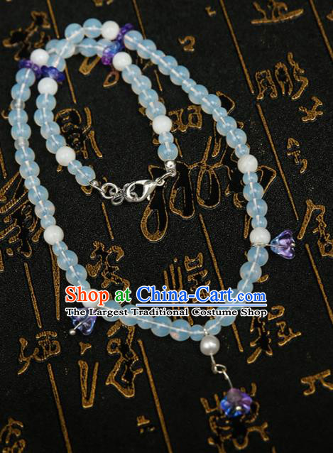 Chinese Traditional Hanfu Beads Necklace Traditional Classical Jewelry Accessories for Women