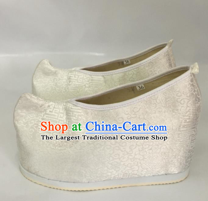 Traditional Chinese Shoes Ancient Princess High Heel Shoes Hanfu Shoes Opera Shoes for Women