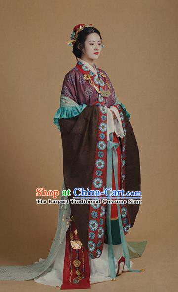 Chinese Traditional Han Dynasty Imperial Concubine Historical Costumes Ancient Peri Hanfu Dress for Women