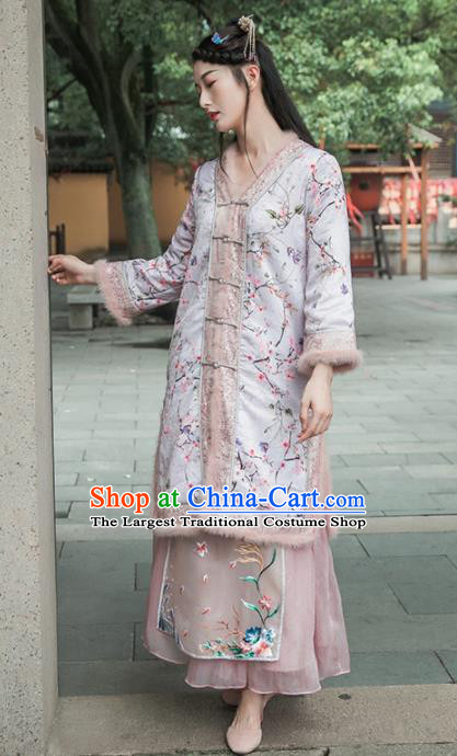 Chinese Traditional Costumes National Coat Tang Suit Overcoat for Women