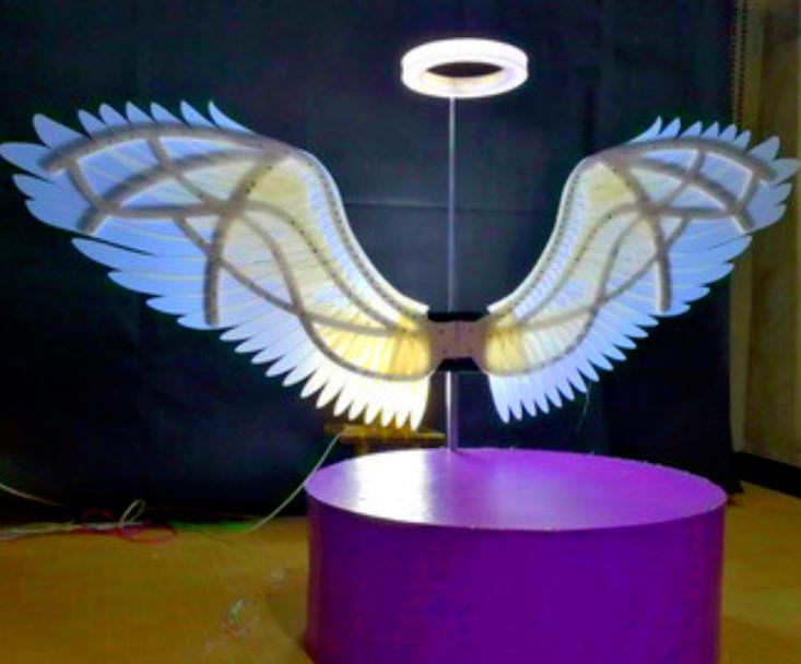 LED Lights Luminous Big Wings Butterfly Dance Costumes Dancing Costume Complete Set