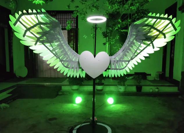 Professional Performance LED Lights Luminous Big Wings Butterfly Dance Costumes Dancing Costume Complete Set