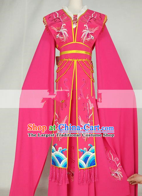 Professional Chinese Traditional Beijing Opera Diva Rosy Dress Ancient Nobility Lady Costumes for Women