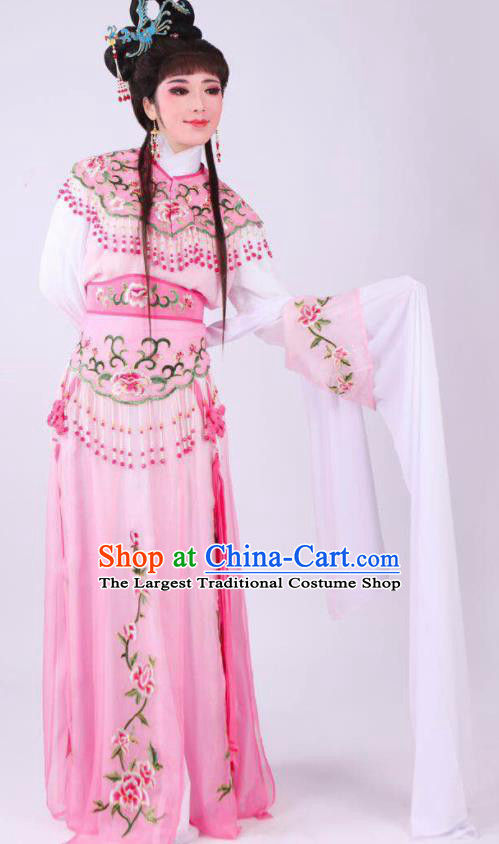 Chinese Traditional Peking Opera Actress Hua Tan Pink Dress Ancient Rich Lady Costume for Women