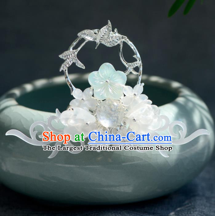 Chinese Ancient Ming Dynasty Palace Princess Hair Crown Hairpins Traditional Hanfu Court Hair Accessories for Women