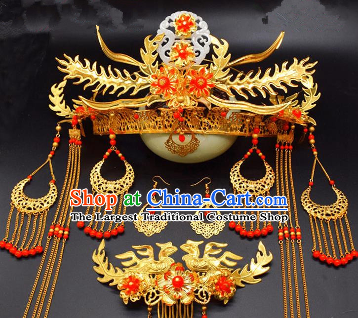 Chinese Ancient Tang Dynasty Hair Comb Hairpins Traditional Hanfu Court Princess Hair Accessories for Women