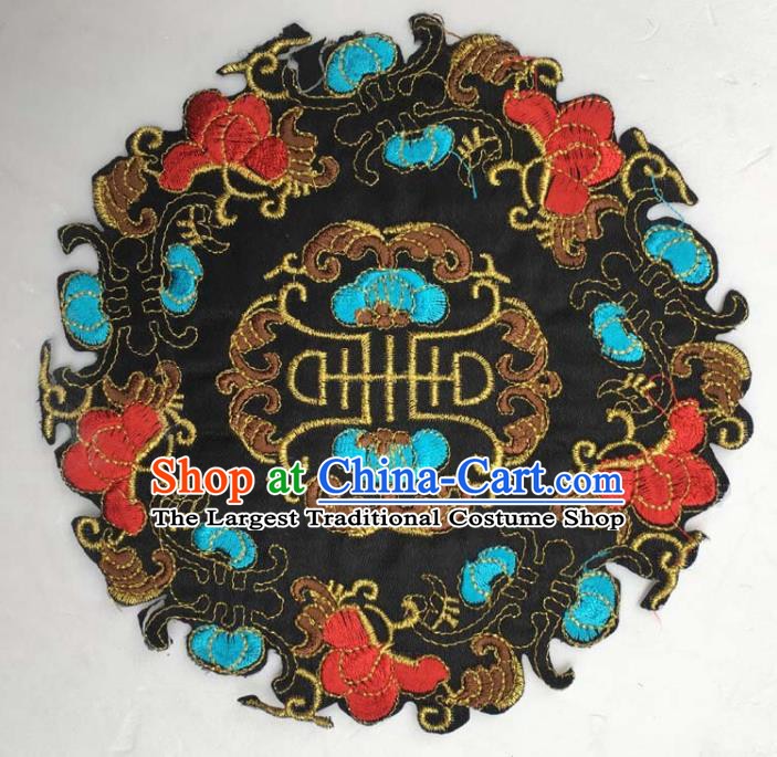 Chinese Traditional National Embroidered Butterfly Applique Dress Patch Embroidery Cloth Accessories