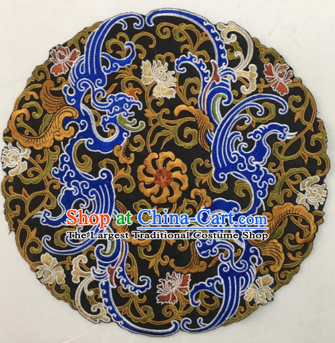 Chinese Traditional National Embroidered Chrysanthemum Applique Dress Patch Embroidery Cloth Accessories