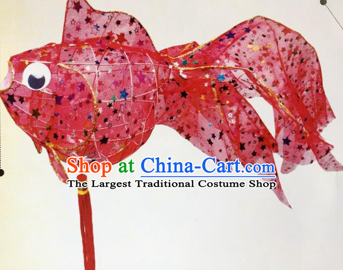 Chinese Traditional New Year Rosy Paillette Palace Lantern Handmade Hanging Lantern Asian Ceiling Lanterns Ancient Lamp