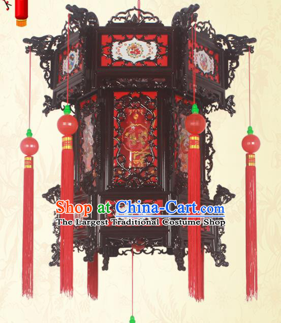 Chinese Traditional Handmade Palace Lantern Asian New Year Lantern Ancient Ceiling Lamp