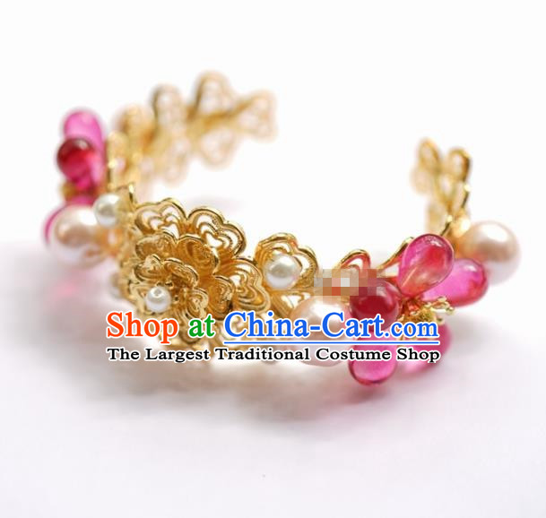 Traditional Chinese Handmade Court Bracelet Jewelry Accessories Ancient Princess Bangle for Women