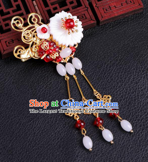 Traditional Chinese Ancient Hanfu Tassel Hair Claws Court Queen Hairpins Handmade Hair Accessories for Women