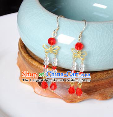 Traditional Chinese Handmade Court Ear Accessories Classical Butterfly Earrings for Women