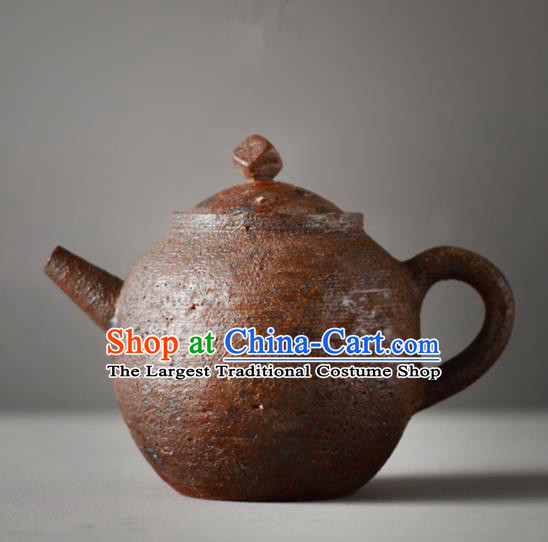 Traditional Chinese Handmade Kung Fu Pottery Teapot Red Clay Tea Kettle