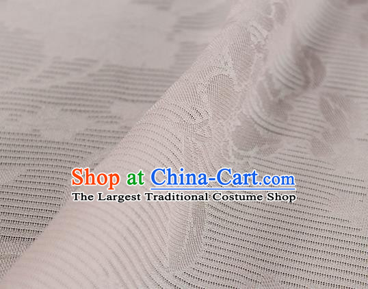 Traditional Chinese Classical Flowers Pattern Pink Silk Fabric Ancient Hanfu Silk Cloth