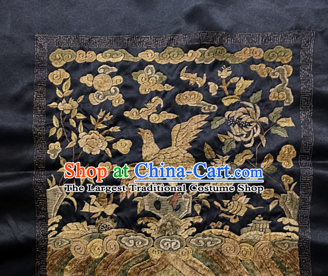 Traditional Qing Dynasty Style Officer Bu Zi Embroidery Arts