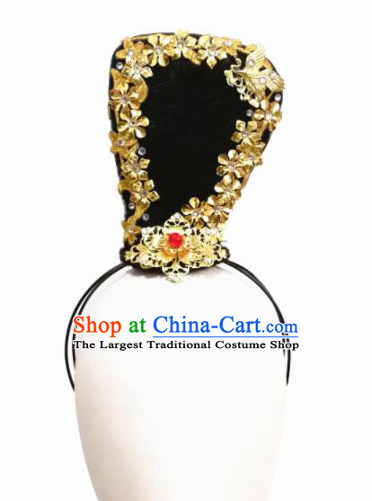 Chinese Traditional Tao Li Cup Classical Dance Hair Accessories Fan Dance Wig Chignon Headdress for Women