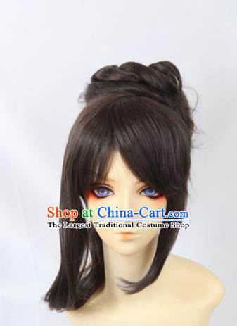 Japanese Traditional Cosplay Onmyoji Wigs Sheath Ancient Geisha Wig Hair Accessories for Women