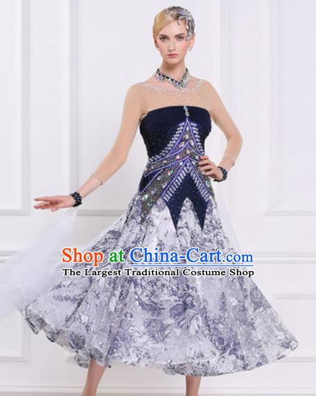 Top Grade Modern Dance Dress Ballroom Dance International Waltz Competition Costume for Women