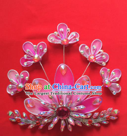 Chinese Beijing Opera Princess Hair Claw Hairpins Traditional Peking Opera Diva Hair Accessories for Women