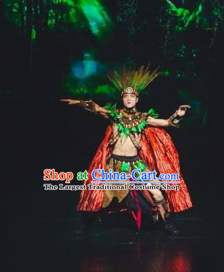 Chinese The Romantic Show of Songcheng Liangzhu Culture Stage Performance Donald Dance Costume for Men