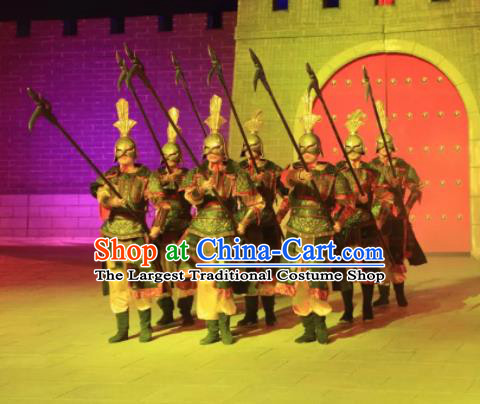 Chinese The Dream of Tang Dynasty General Stage Performance Dance Costume for Men