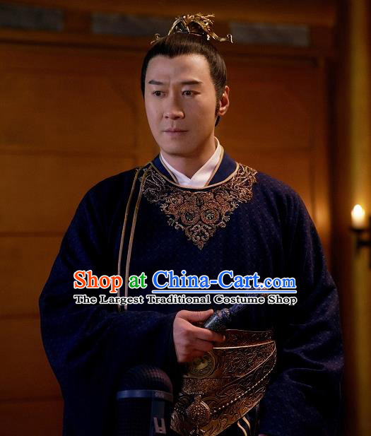 Ever Night Chinese Drama Ancient Emperor Hanfu Clothing Traditional Tang Dynasty Monarch Costumes for Men