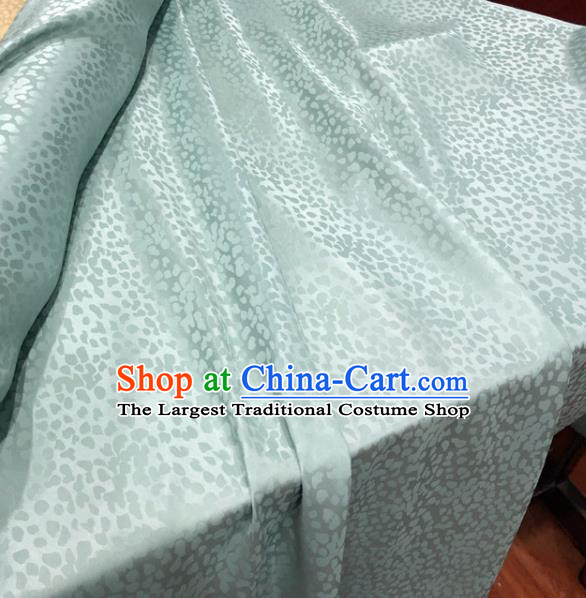 Chinese Classical Pattern Light Green Silk Fabric Traditional Ancient Hanfu Dress Brocade Cloth